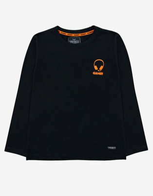 Black Gamer Long Sleeve T-Shirt 