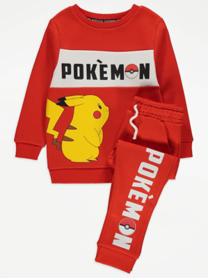 Pokémon Pikachu Red Sweatshirt and Joggers Outfit