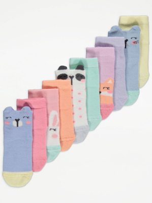 Animal Character Socks 10 Pack