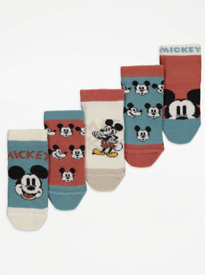 Disney Mickey Mouse Socks 5 Pack