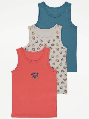 PAW Patrol Character Vest Tops 3 Pack