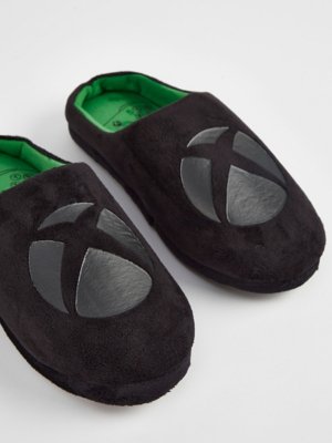Xbox Black Mule Slippers Men at ASDA