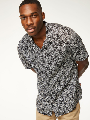 mens short sleeve shirts asda