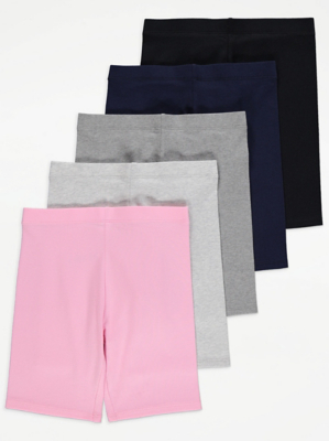 Cycling Shorts 5 Pack Kids at ASDA
