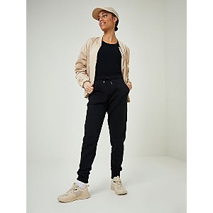Black Cuffed Jersey Joggers | Women | George at ASDA