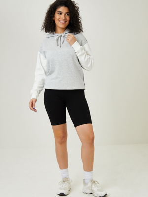 Black High Wasted Control Ponte Cycling Shorts Women at ASDA