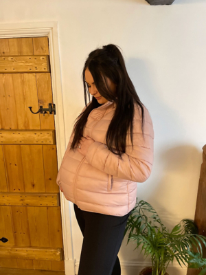 Maternity Pink Padded Zip Up Coat Sale & Offers at ASDA