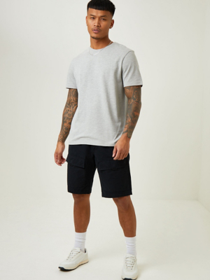 Black Cargo Shorts Men at ASDA