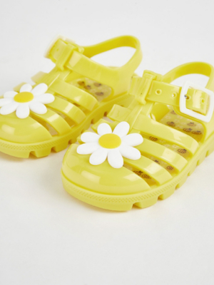 yellow jelly shoes