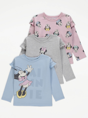 Disney Minnie Mouse Ruffle Sleeve Tops 3 Pack