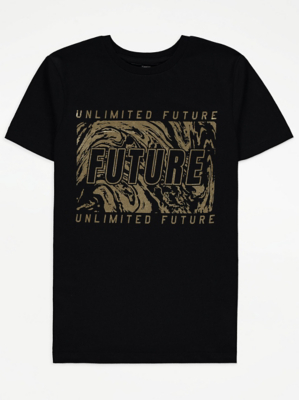 Black Unlimited Future Graphic T-Shirt