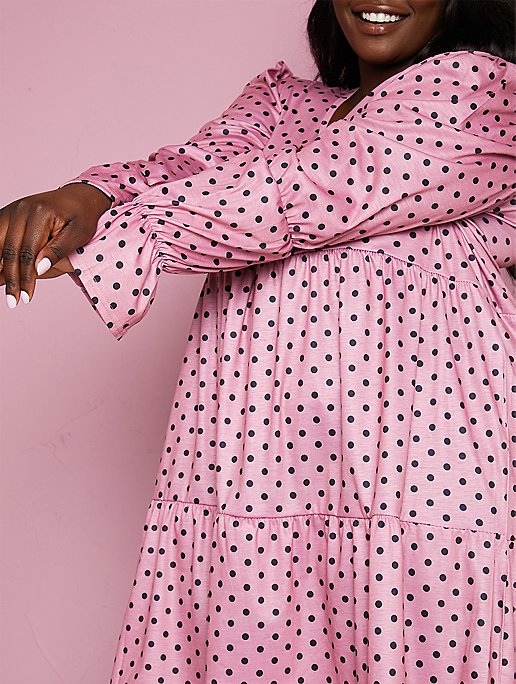 Asda 18-24 Months Pink Polka Dot Dress From George Asda 