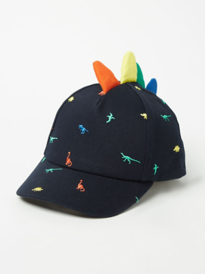 Navy Embroidered Dinosaur Cap