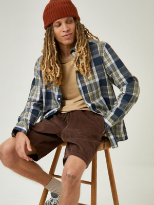 Brown Corduroy Shorts Men at ASDA