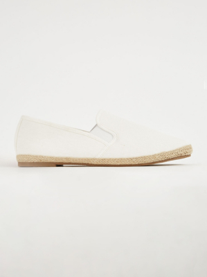 White Slip On Espadrilles Men at ASDA