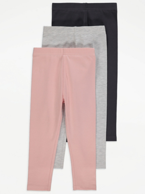 Assorted Colourful Leggings 3 Pack Kids at ASDA