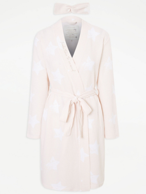 cotton fluffy dressing gown