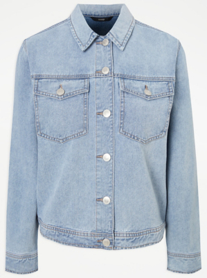 asda pink denim jacket