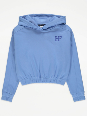 HOLYFIELD Blue Funnel Neck Hoodie Kids at ASDA