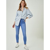 Cia Light Blue High Waisted Skinny Jeans | Women | George at ASDA
