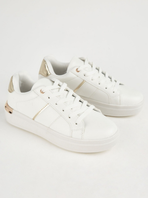 white plimsolls asda