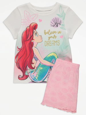 Disney Ariel Character Print Pyjamas