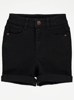Black Denim Shorts Kids at ASDA