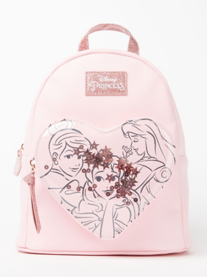Disney Princess Pink Character Print Rucksack Kids at ASDA