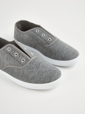 Grey Marl Laceless Pumps Women at ASDA