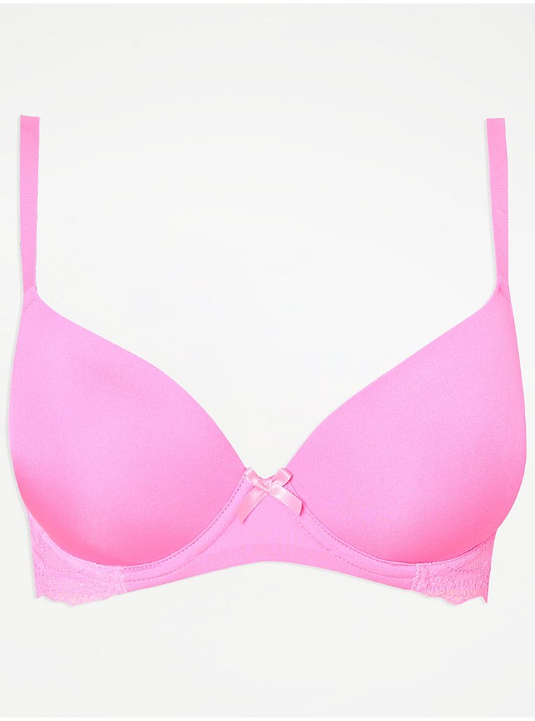 Pink Padded Underwired T-Shirt Bra, Lingerie