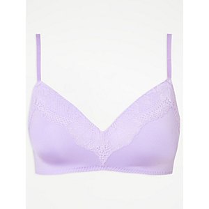 Lilac Non Wired Padded Bra, Lingerie