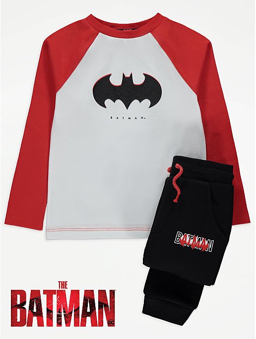 DC Comics Batman Slogan Print Long Sleeve Top and Joggers | Kids | George  at ASDA