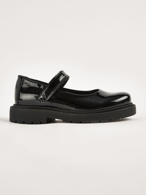 Black Patent Mary Jane Shoe School at ASDA