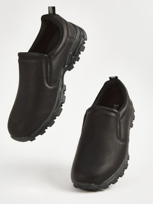mens black trainers asda