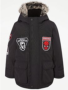jieGorge Jackets and Coats for Kids Toddler Baby Winter Long Sleeve Warm Fleece Hooded Zipper Outerwear Coats Boys Coat&Jacket 