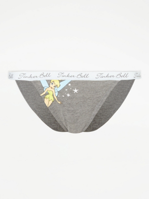 Disney Tinker Bell Grey Tanga Knickers Women at ASDA