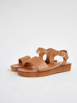 tan platform sandals