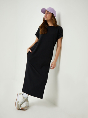 cheap black t shirt dress