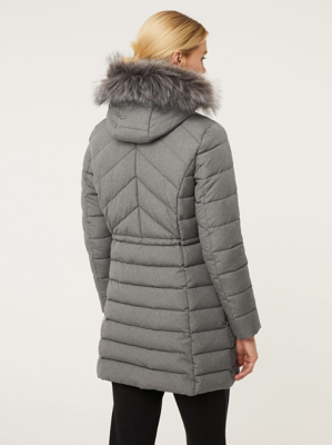 asda grey padded coat