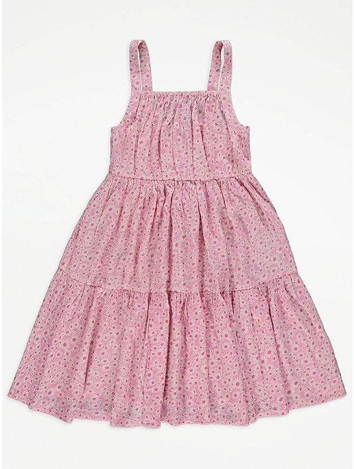 Pink Floral Cheesecloth Dress | Kids | George at ASDA