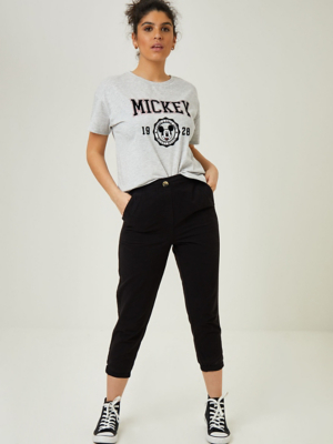 black cropped trousers womens