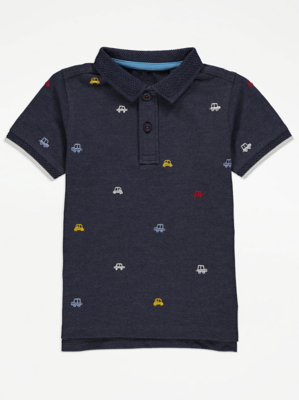 navy polo shirt asda