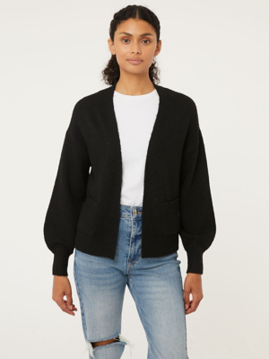 Black Open Front Soft Knitted Cardigan | Women | George at ASDA