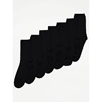 Black Ankle Socks 7 Pack | Women | George at ASDA