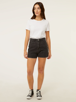 Black Wash Skye Denim Shorts Women at ASDA
