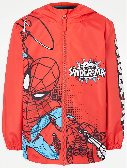 Marvel Boys Amazing Spiderman Long Sleeve Coat 
