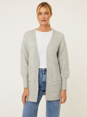 Light Grey Soft Knitted Cardigan Women at ASDA