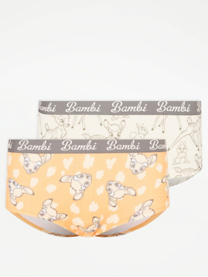 Disney Bambi Short Knickers 2 Pack Women at ASDA