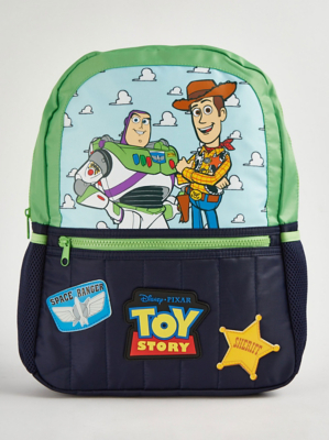 Disney Toy Story Graphic Print Green Rucksack Kids at ASDA