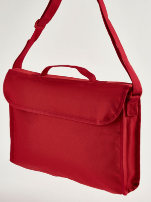 Red Canvas Book Bag Kids at ASDA